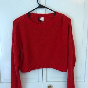 red h&m sweater